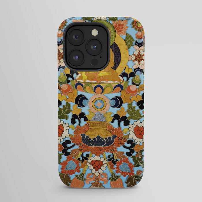 Antique Tibetan Floral Textile Print iPhone Case Gallery Image 23
