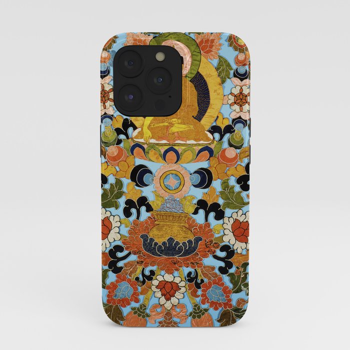 Antique Tibetan Floral Textile Print iPhone Case Gallery Image 39