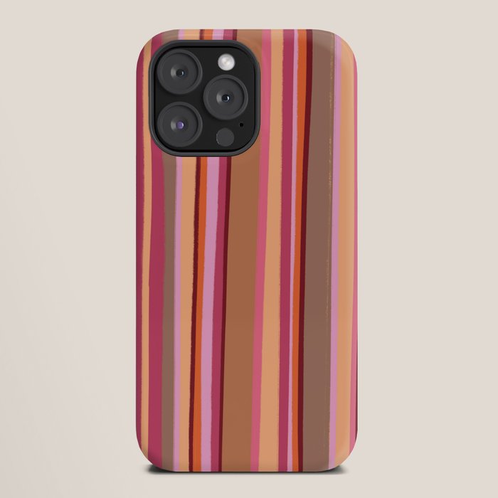 Sunday Morning Stripes Inspired by PANTONE 17 1230 Mocha Mousse iPhone Case Gallery Image 20