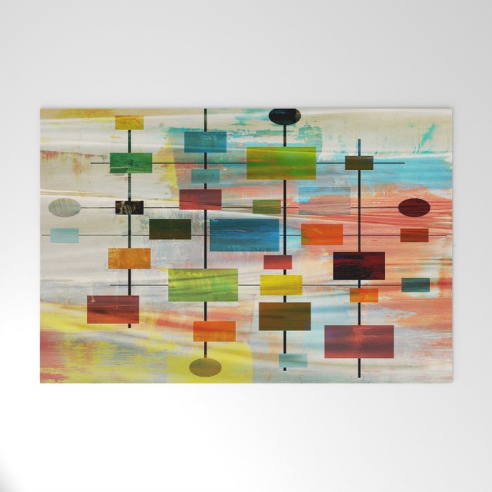 Mid-Century Modern Art 1.3 - Graffiti Style Welcome Mat Gallery Image 1