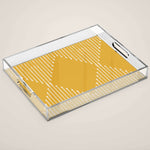 Geo (Yellow) Acrylic Tray Gallery Image 1