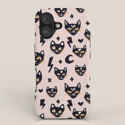 Spooky Kitties â Blush iPhone Case Gallery Image 1