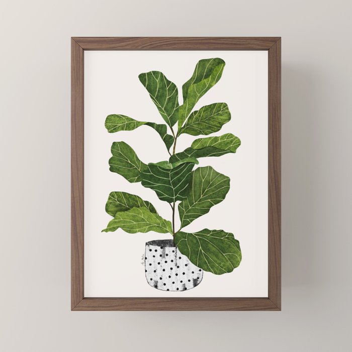 Fiddle leaf fig Tree Mini Art Print Gallery Image 2