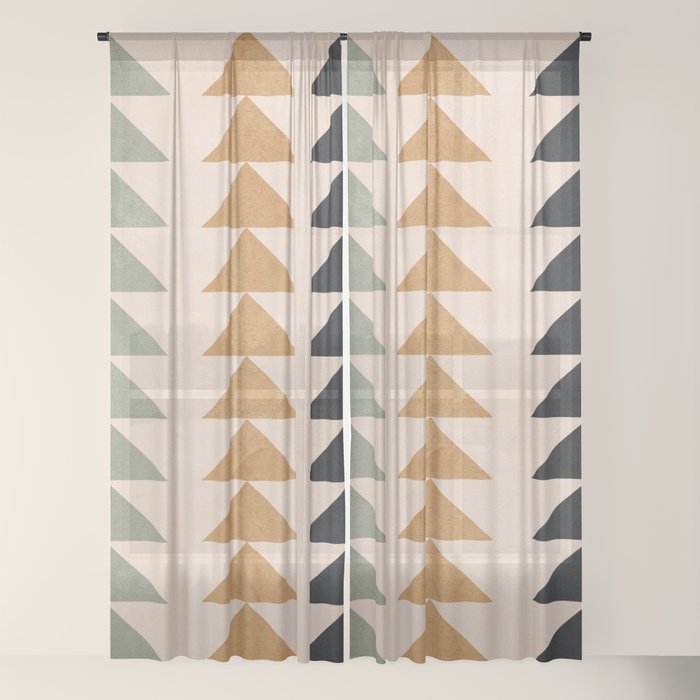 Minimal Geometric 32 Window Curtain Gallery Image 22