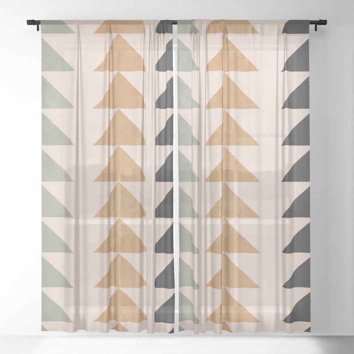 Minimal Geometric 32 Window Curtain Gallery Image 17