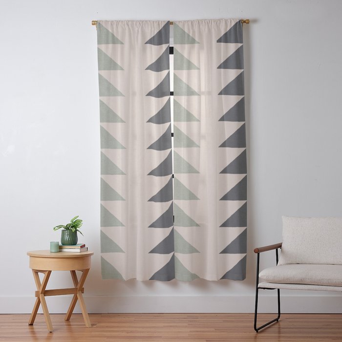 Minimal Geometric 32 Window Curtain Gallery Image 13