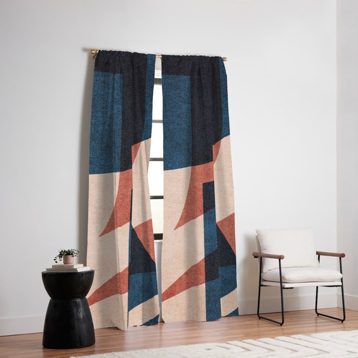 ABSTRACT ALPHABET / Gothic E Window Curtain Gallery Image 6