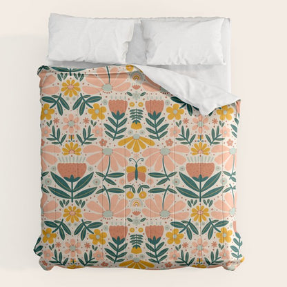 Pretty Floral - Earth Colors Comforter Gallery Image 7