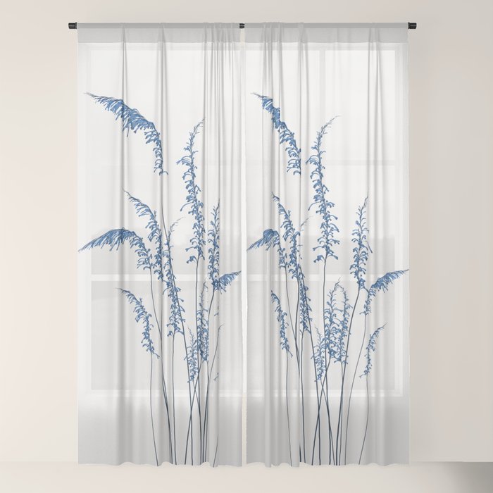 Blue flowers 2 Window Curtain Gallery Image 22