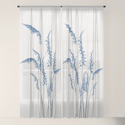 Blue flowers 2 Window Curtain Gallery Image 22