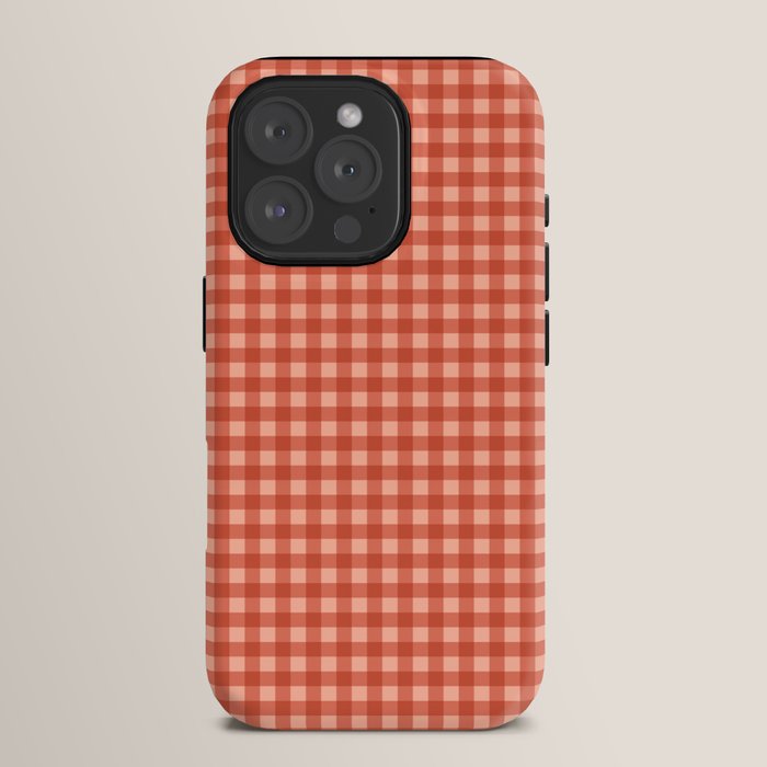 Gingham Plaid Pattern - Strawberry Red iPhone Case Gallery Image 15