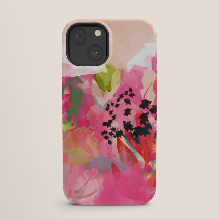 pink summer garden dream abstract iPhone Case Gallery Image 25