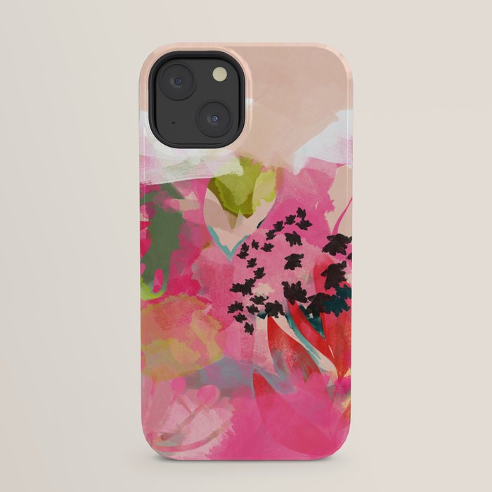 pink summer garden dream abstract iPhone Case Gallery Image 21