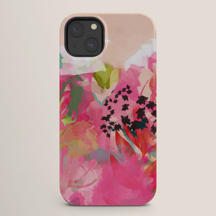pink summer garden dream abstract iPhone Case Gallery Image 26