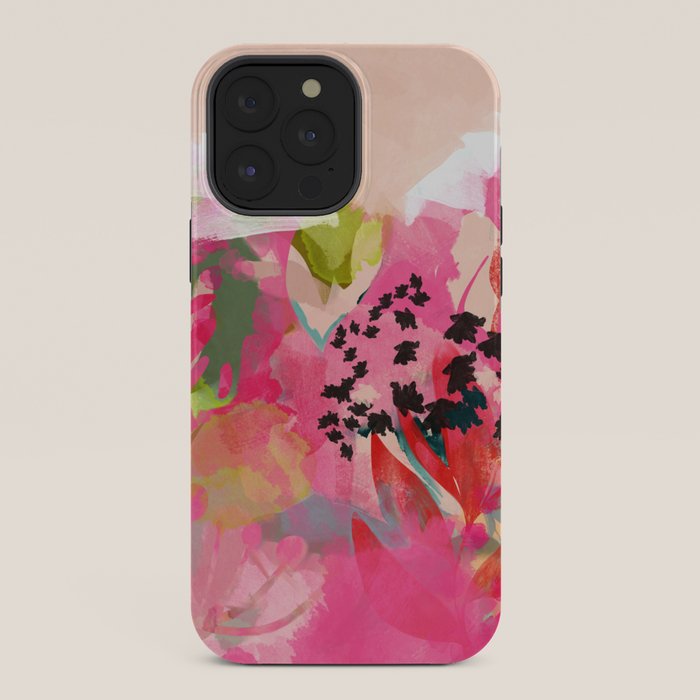 pink summer garden dream abstract iPhone Case Gallery Image 36