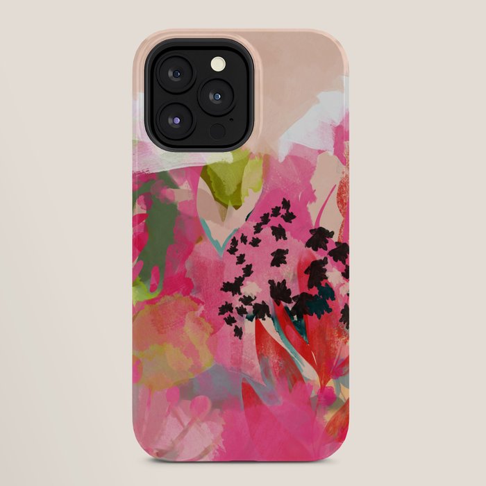 pink summer garden dream abstract iPhone Case Gallery Image 28