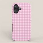 Gingham Plaid Pattern - Pastel Pink iPhone Case Gallery Image 1