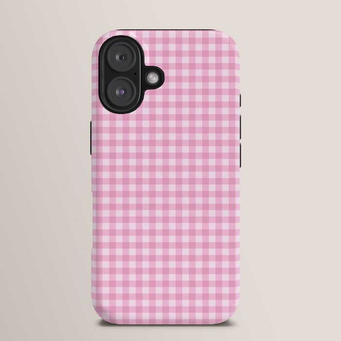 Gingham Plaid Pattern - Pastel Pink iPhone Case Gallery Image 13