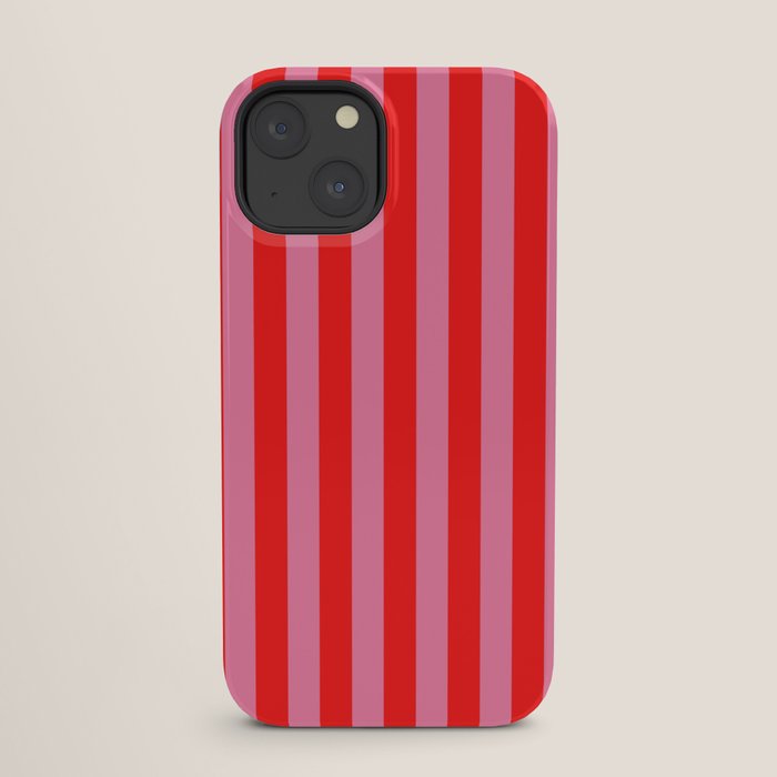 bougie pink red stripe iPhone Case Gallery Image 25