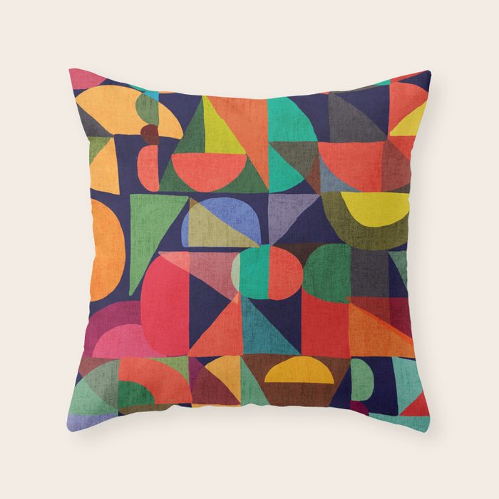 Color Blocks Throw Pillow Gallery Image 6