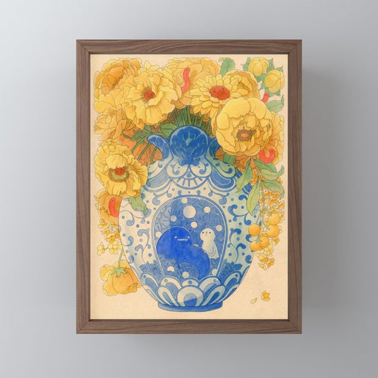 Bloom in Yellow Mini Art Print Gallery Image 2