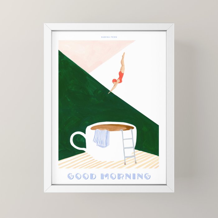 Coffee Diver Mini Art Print Gallery Image 4