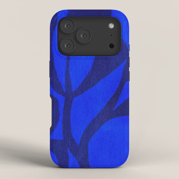 Abstract botanical- blue garden iPhone Case Gallery Image 3