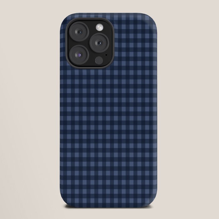 Gingham Plaid Pattern - Navy Blue iPhone Case Gallery Image 20