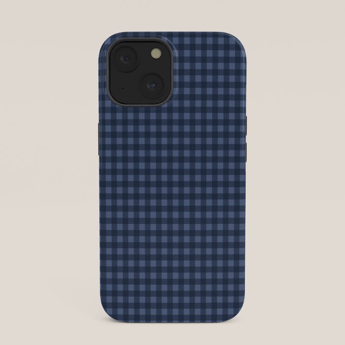 Gingham Plaid Pattern - Navy Blue iPhone Case Gallery Image 33