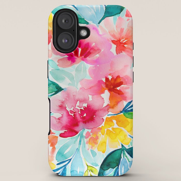 Neon Floral iPhone Case Gallery Image 5