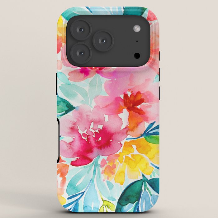 Neon Floral iPhone Case Gallery Image 7