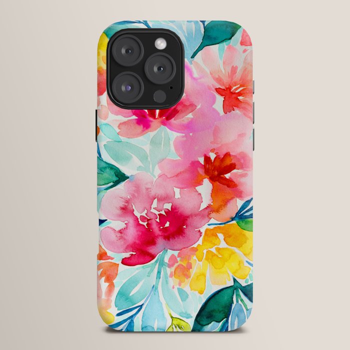 Neon Floral iPhone Case Gallery Image 16