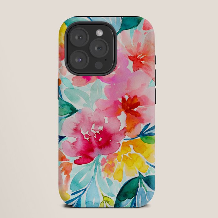 Neon Floral iPhone Case Gallery Image 11