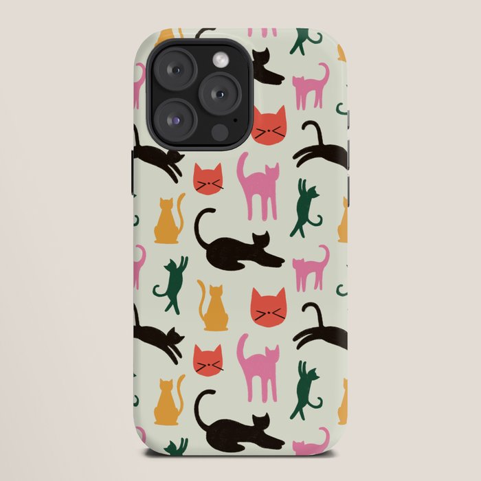 Colorful Cats Pattern iPhone Case Gallery Image 12