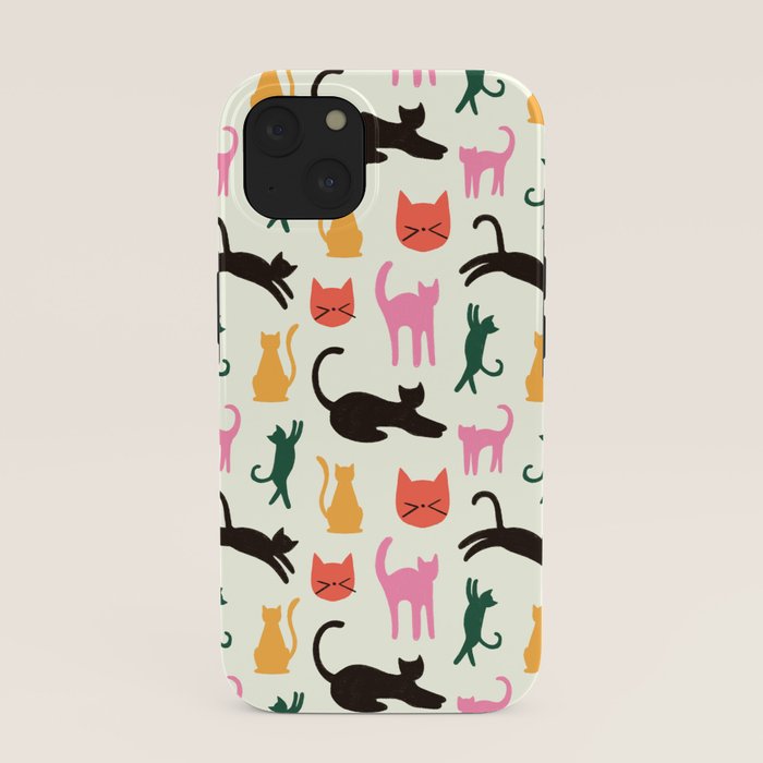 Colorful Cats Pattern iPhone Case Gallery Image 37