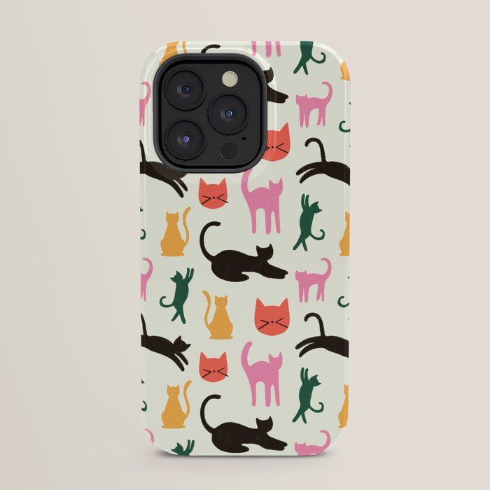 Colorful Cats Pattern iPhone Case Gallery Image 31