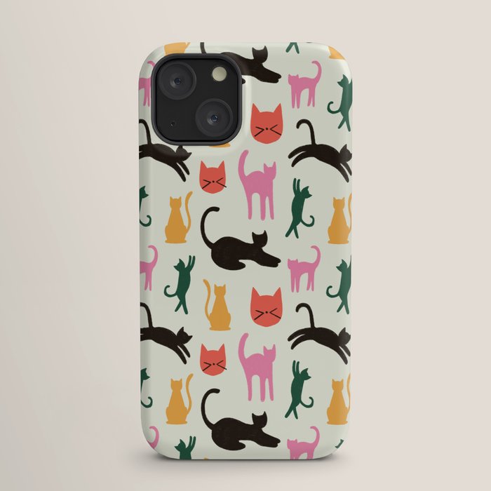 Colorful Cats Pattern iPhone Case Gallery Image 17
