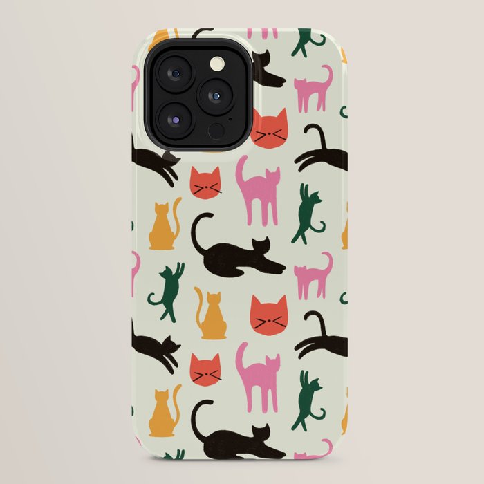 Colorful Cats Pattern iPhone Case Gallery Image 24
