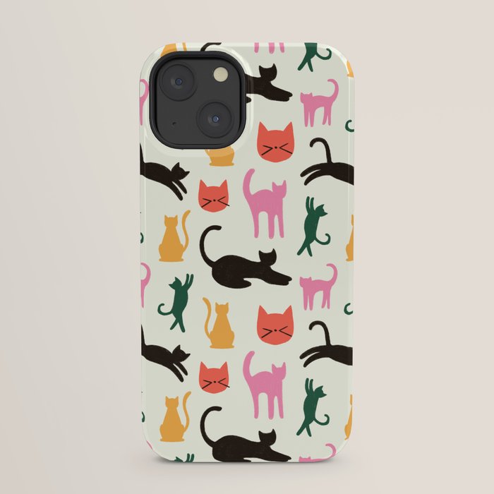 Colorful Cats Pattern iPhone Case Gallery Image 29
