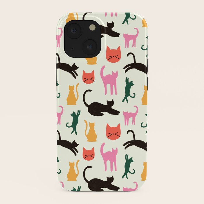 Colorful Cats Pattern iPhone Case Gallery Image 38