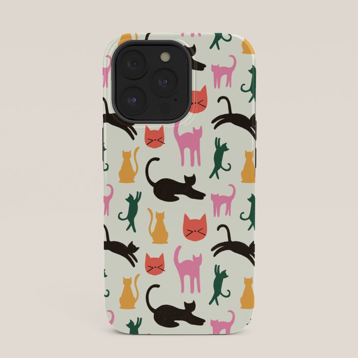 Colorful Cats Pattern iPhone Case Gallery Image 35