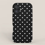 Black and White Polka Dots iPhone Case Gallery Image 1