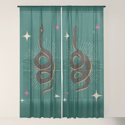 Slither - Green Window Curtain Gallery Image 18