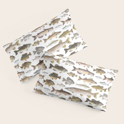 Midwest Freshwater Fish Pillow Sham Gallery Image 4