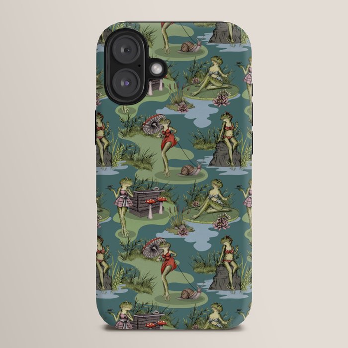 Vintage Pin-Up Girl Frogs iPhone Case Gallery Image 14