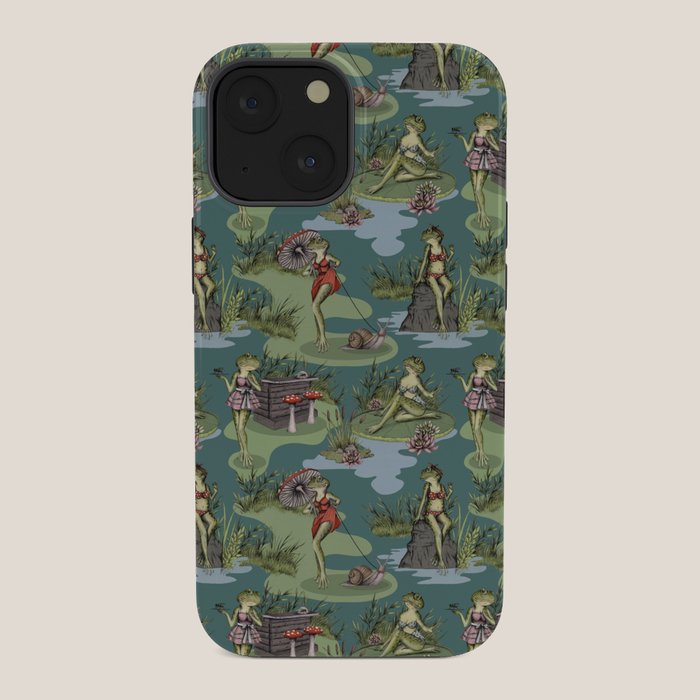 Vintage Pin-Up Girl Frogs iPhone Case Gallery Image 34