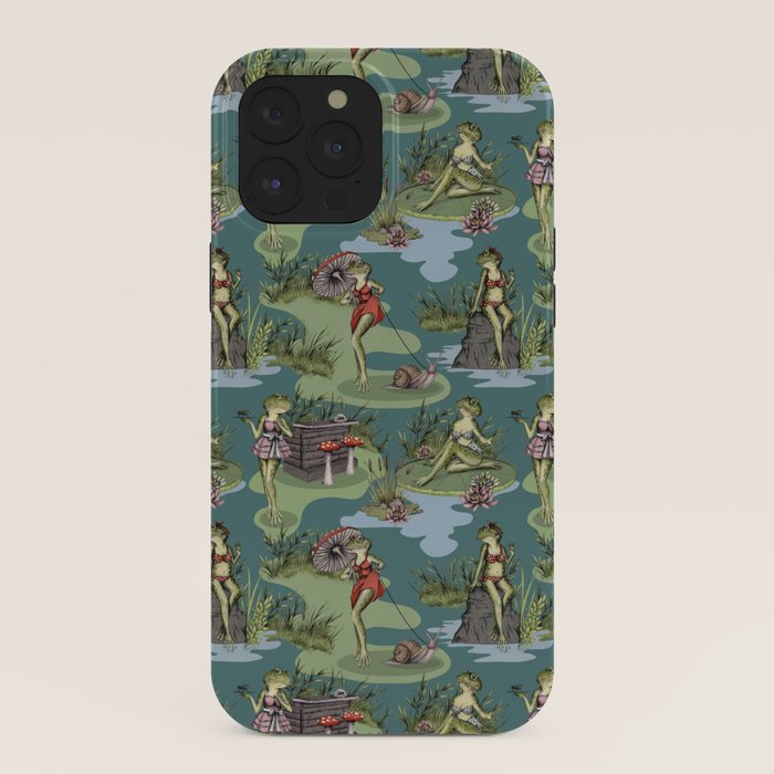 Vintage Pin-Up Girl Frogs iPhone Case Gallery Image 40