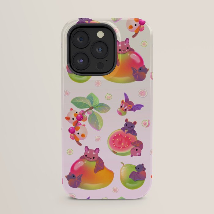 Fruit and bat - pastel iPhone Case Gallery Image 31