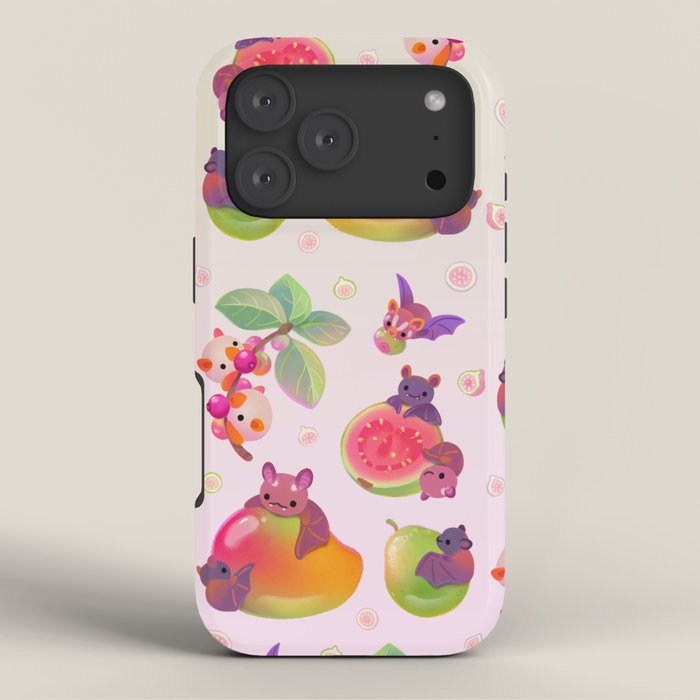 Fruit and bat - pastel iPhone Case Gallery Image 3