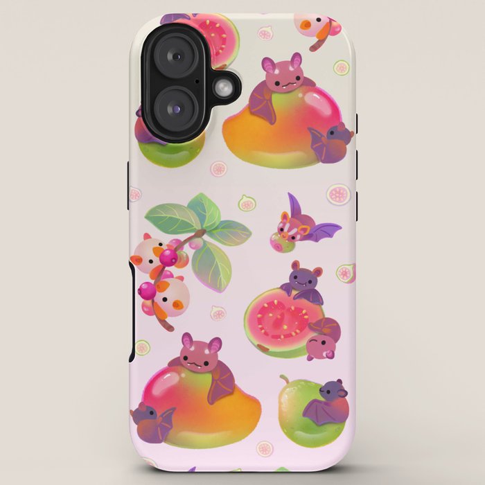 Fruit and bat - pastel iPhone Case Gallery Image 5